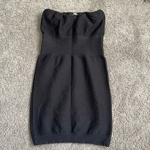 Black, strapless, bodycon dress M/L